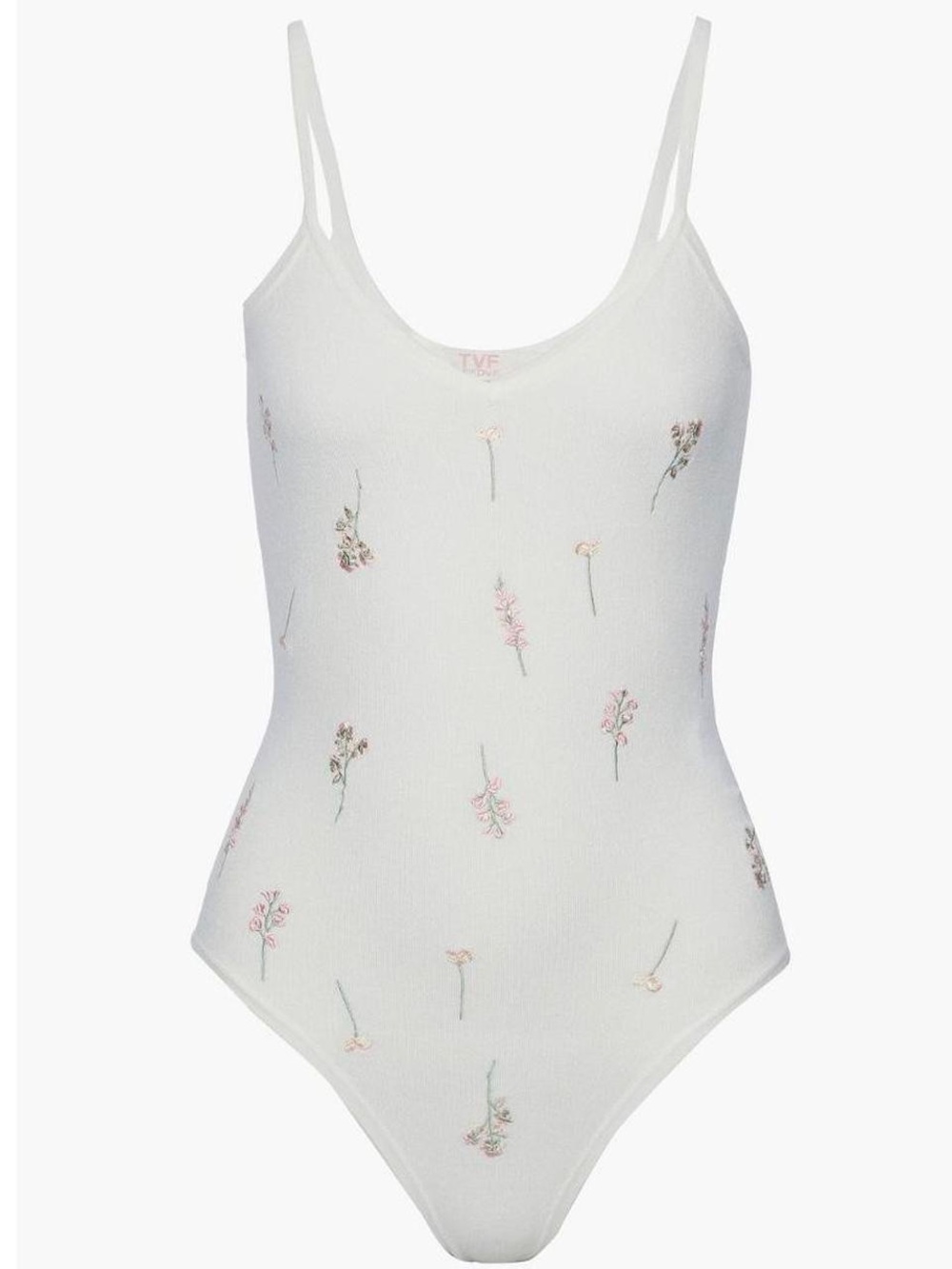 TVF For DVF Embroidered Knit Bodysuit